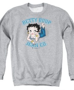 Betty Boop Jean Co Crewneck Sweatshirt DI19F1