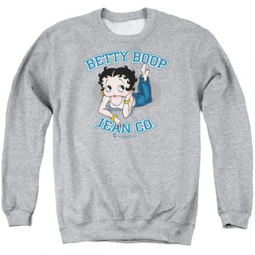 Betty Boop Jean Co Crewneck Sweatshirt DI19F1