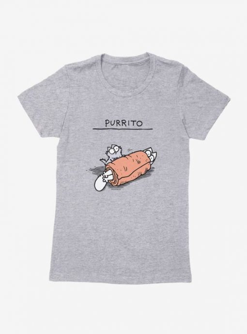 Cat Purrito Womens T-Shirt PU10A1