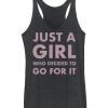 Just A Girl Graphic Tank Top PU10A1