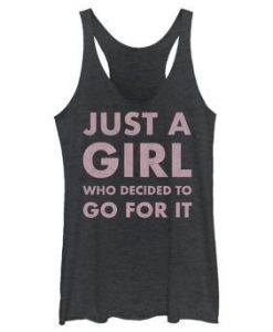 Just A Girl Graphic Tank Top PU10A1
