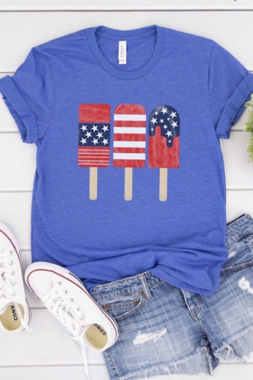 Patriotic Popsicles T-Shirt EL27A1