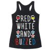 Red White And Buzzed Tanktop AL23A1