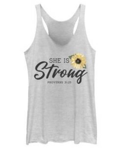 She Is Strong Tank Top PU10A1