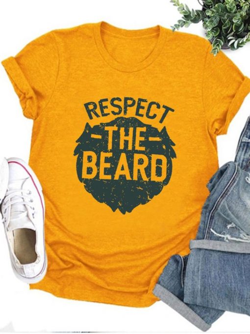 Respect The Beard T-Shirt SR6M1