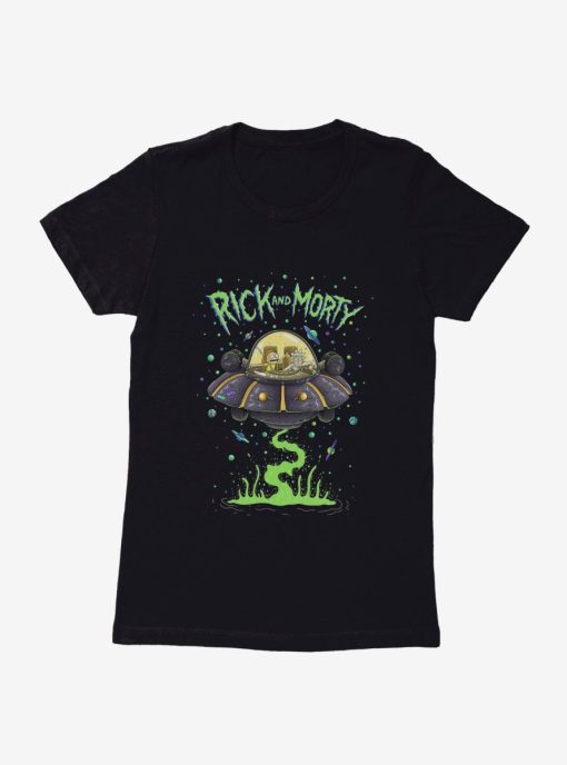 Rick And Morty The Space Cruiser Neon T-Shirt