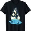 Save the Arctic Penguins and Sharks Global Warming Awareness T Shirt