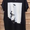 UFO Alien Abduction BMX T-Shirt AL20M2