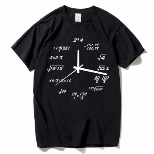 Math Creative Clock T-Shirt AL15JL2