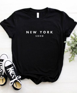 Womens New York Letter Printed T Shirt AL5JL2