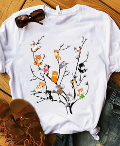 Cat Lovers Cute Tree T-Shirt AL28AG2