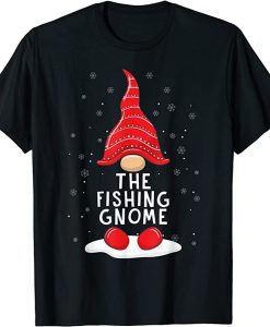 Funny The Fishing Gnome Christmas Pajamas Xmas Holiday T-Shirt AL22AG2