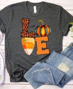 Halloween Love Candy Corn T-Shirt AL18AG2