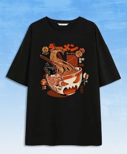 Noodle Graphic Drop Shoulder T-Shirt AL