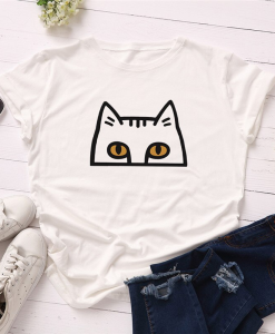 Cute Eye Cat T-Shirt AL