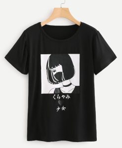 Japanes Aesthetic Girl T-Shirt AL1S2