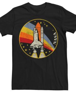 NASA Shuttle Launch Into Rainbow T-Shirt AL