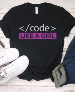 Code Like A Girl T-Shirt AL