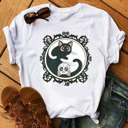 Sailor Cats Kawaii T-Shirt AL