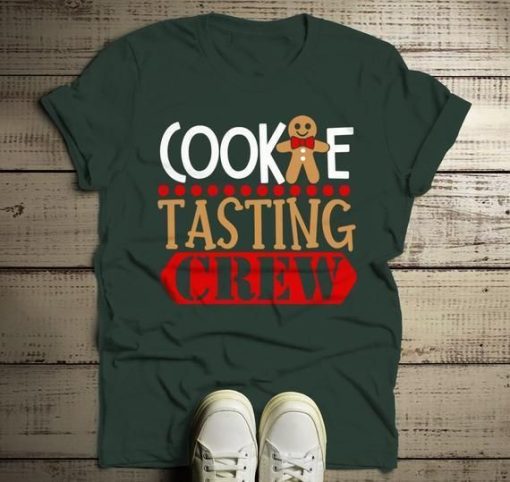Cookie Tasting Crew Matching Xmas T-Shirt AL