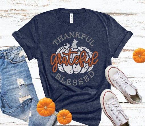 Grateful Blessed Pumpkin T-Shirt AL