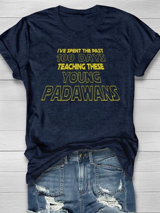 100 Days Teaching Padawans T-Shirt AL