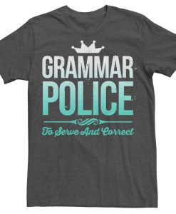 Grammar Police Humor Graphic T-Shirt AL