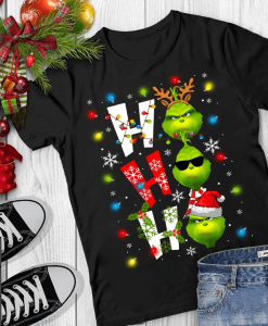 Grinch and deer ho ho christmas T-Shirt AL10J3