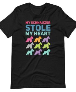 Schnauzer Stole My Heart Dog Dad T-Shirt AL