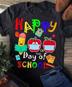 Book and pencil happy day of school T-Shirt AL