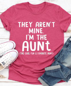 They Aren't Mine I'm The Aunt T-Shirt AL
