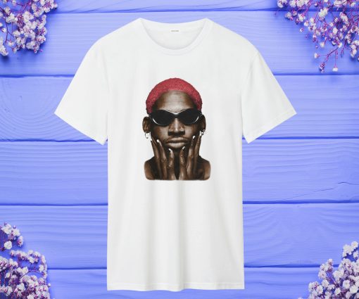 Dennis Rodman Red Hair T Shirt