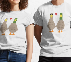 Love Ducks Cute Valentine Couple T-Shirt SD