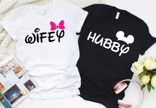Wifey and Hubby T-Shirt Couple SD