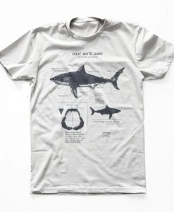 Great White Shark Anatomy T-shirt SD