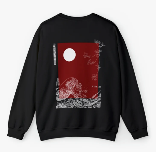 Moon Minimalistic Japanese Sweatshirt SD