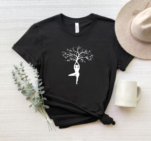 Yoga Namaste Tree T-Shirt SD