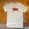 Red Rabbit on Grey T-Shirt SD