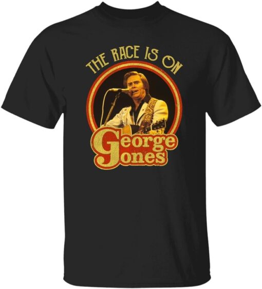 The Race is On George Jones Country Music T-Shirt SD