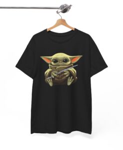 Baby Yoda Hug Flute T shirt SD
