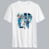 Blue Cubist Modern Art T shirt SD