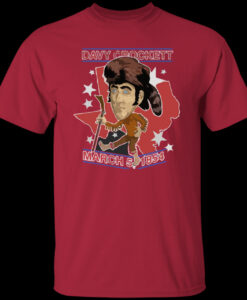 Davy Crockett Retro History Hero Caricature Unisex T-Shirt SD