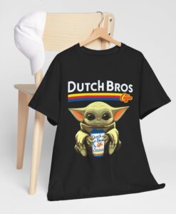 Dutch Bros Coffee Star War Baby Yoda T-shirt SD