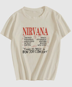 NIRVANA tour spot T-shirt SD