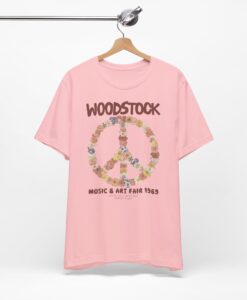 Woodstock 1969 Floral Peace T-Shirt SD